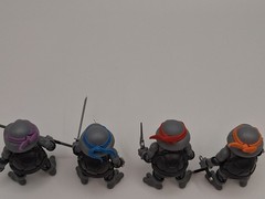 NECA TMNT Herocross “TMNT 4 pack” Gray Edition 2016 – loose, complete