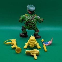 TMNT Mutant Military Raph The Green Teen Beret 1991 100% Complete