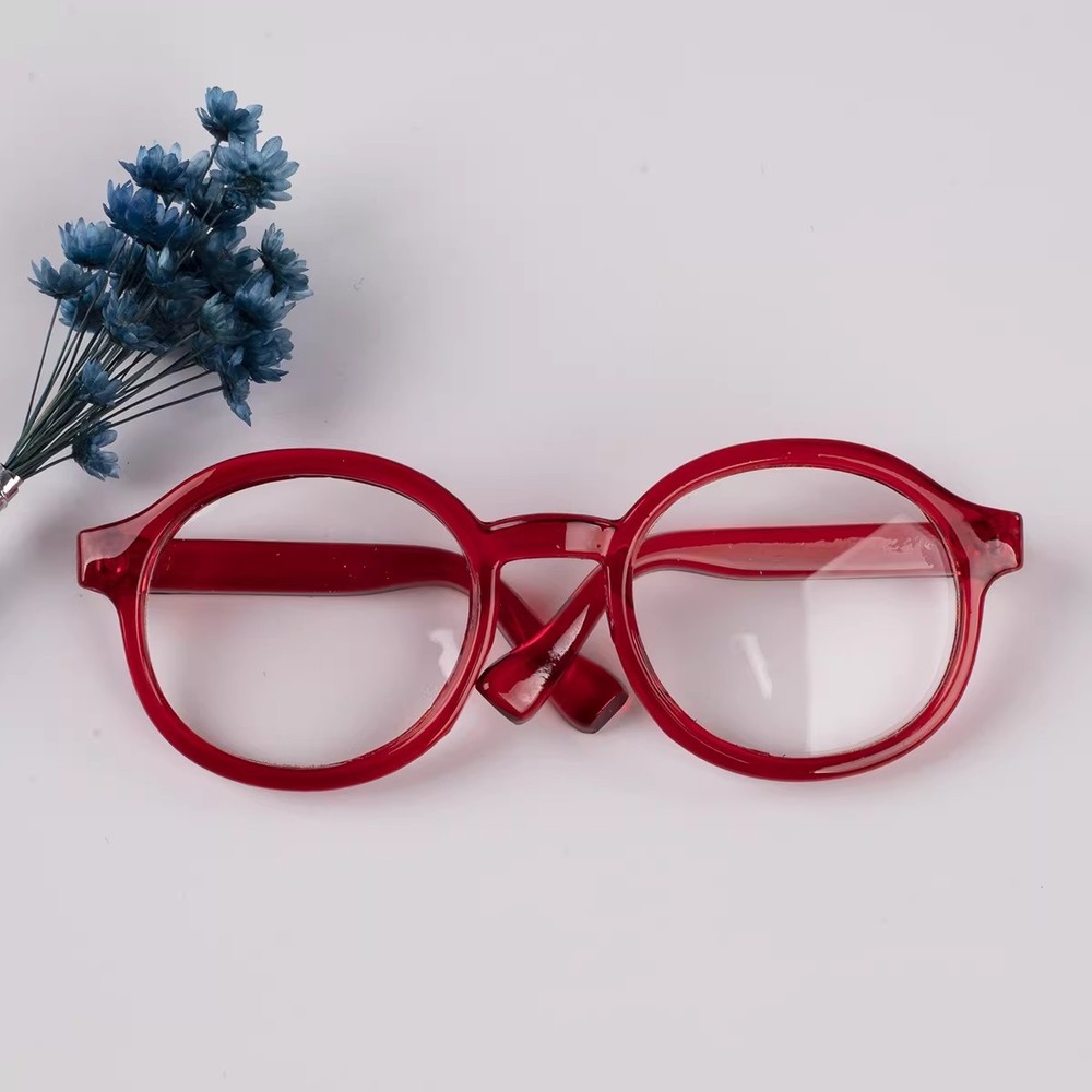 Clear Lens Glasses – RED frames for 15-17 CM LABUBU Doll