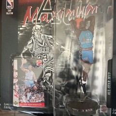 Michael Jordan Mattel Maximum Air 1996 All-Star MVP Error Sticker Incorrect