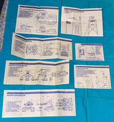 vintage G.I. GI JOE INSTRUCTIONS BLUEPRINTS LOT x7 Pac Rat Manta Law FREE SHIP