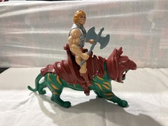 Vintage He-Man 1981 and Battle Cat 1978 Masters of the Universe Mattel MOTU