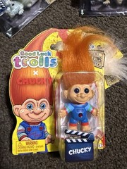 Good Luck Trolls Horror Set of 4 Chucky Tiffany Frankenstein Bride New