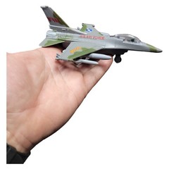 Diecast Pull Back F-16 Fighting Falcon Jets with Pullback Mechanism (6″) Die Ca