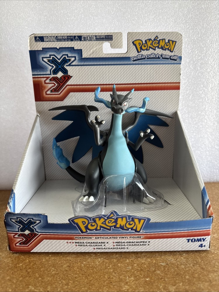 TOMY Nintendo Pokemon Blue Mega Charizard X Articulated Figure 1:12 Scale NIB