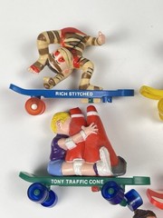 Skateboard Smack Ups LOT (5) 1986 Vtg Playtime Figures Garbage Pail Kids clone