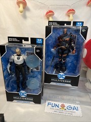 LOT of 2 McFarlane DC Multiverse AO Deathstroke & BB Shriek Unmasked 2020-21