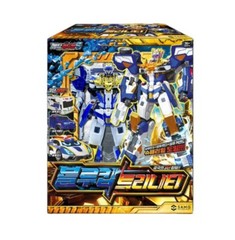 Metal Cardbot S Season2 BLUE COP TRINITY Transformer Robot Car Figure Toy New