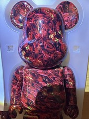 Medicom BE@RBRICK Mika Ninagawa Leather Rose 400% and 100% set Bearbrick