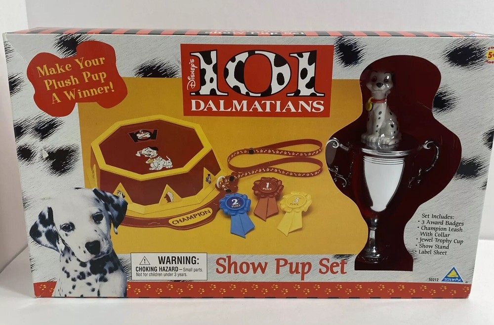 101 Dalmatians Show Pup Set Rare 1996 Set Open Box Rare HTF Vintage