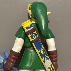 Vintage 1998 BD&A Legend of Zelda Link Figure w/ Sword Ocarina of Time Nintendo