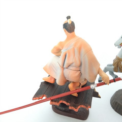 Japanese Samurai Figure Set 4pc Sengoku Warlords Nobunaga Shingen Kenshin Toy