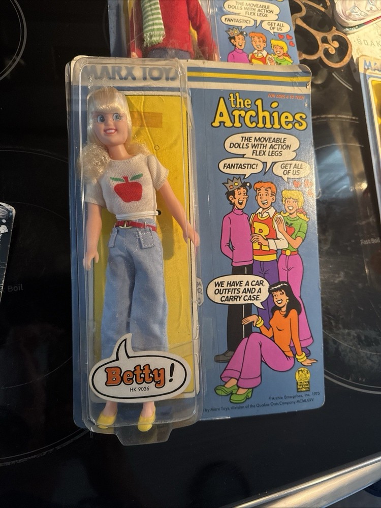 1975 Marx Toys The Archies BETTY 9″ Action Figure New Fast Ship