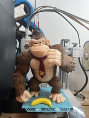 Super Mario Donkey Kong Full Custom 3d Printed Figure Display Heavy/tall 10.5in