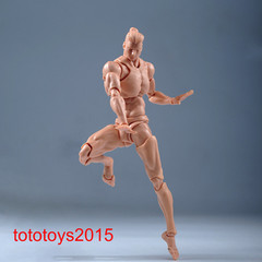 Romankey 1/12 Yellow Super Flexible Man Body 6”Joint Action Figure model Doll