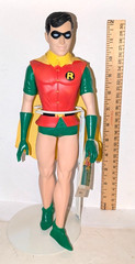 15″ Batman & 12″ Robin Figurines w/ Stands. Batman 1982, Robin 1976