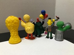 Vintage 1980’s Sesame Street PVC Figure Cake Topper Lot X 9 Pieces