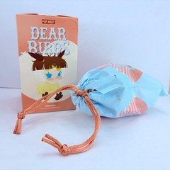 POP MART Dear Birds Series Dimoo Whispers of Love Plush Pendant Doll in Open Box