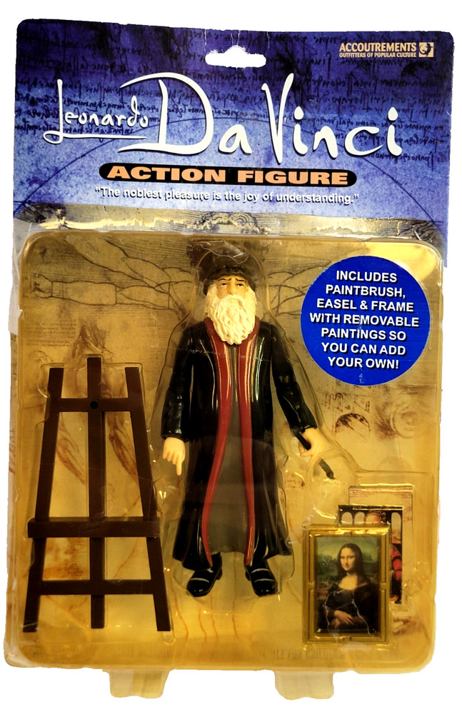 Leonardo Da Vinci Action Figure (2005, Accoutrements for Fun)