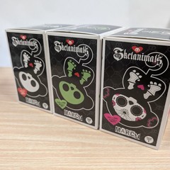 SEALED Skelanimals Marcy COMPLETE Set 3 Figures Glow in the Dark Day of the Dead