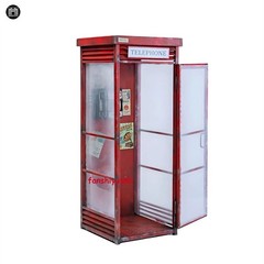 MMMTOYS 1/6 Phone Booth Model Scene Platform for 12” Action Figure Model Doll