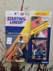 Lot of 9 Starting Lineup Baseball Collectibles with Cards