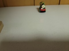 Thomas Wooden Railway Battery Powered Percy w Light Works! Good Condition