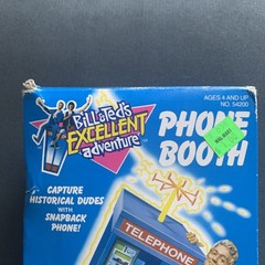 Vintage 1991 Kenner Bill & Ted’s Excellent Adventure Phone Booth Opened Unused