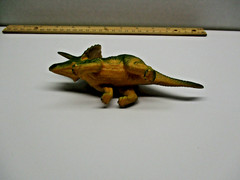 1999 Animal Planet Green Triceratops Dinosaur Jurassic Dino Figure