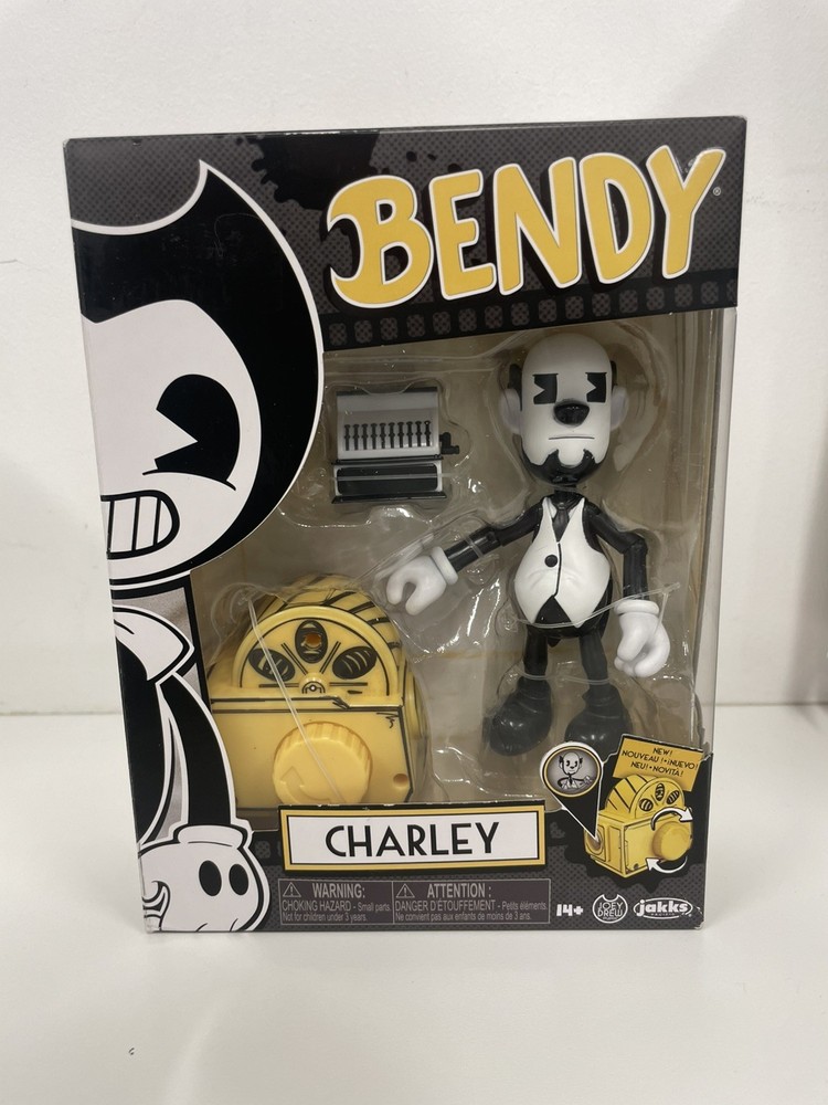 Bendy and the Ink Machine CHARLEY Figure [with Cartoon Projector] NEW JAKKS