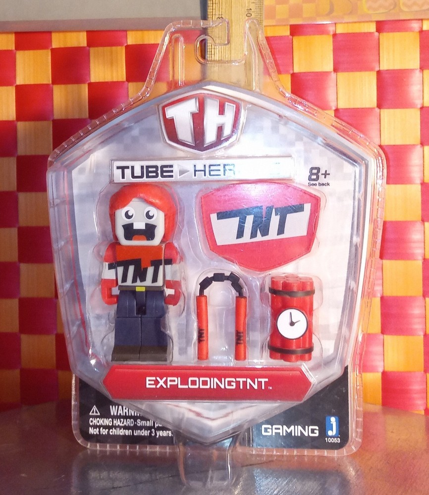 Tube Heroes, action figure, New in package, ExplodingTNT, 3″ H by Jazwares