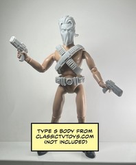Bandana Man Custom Action Figure Head 1:9 or 1:6 Mego