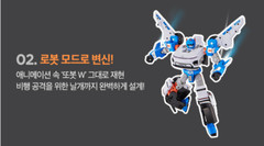 YOUNG TOYS TOBOT W Hyundai KONA Electric Robot Car 3 Types Led Action Figure