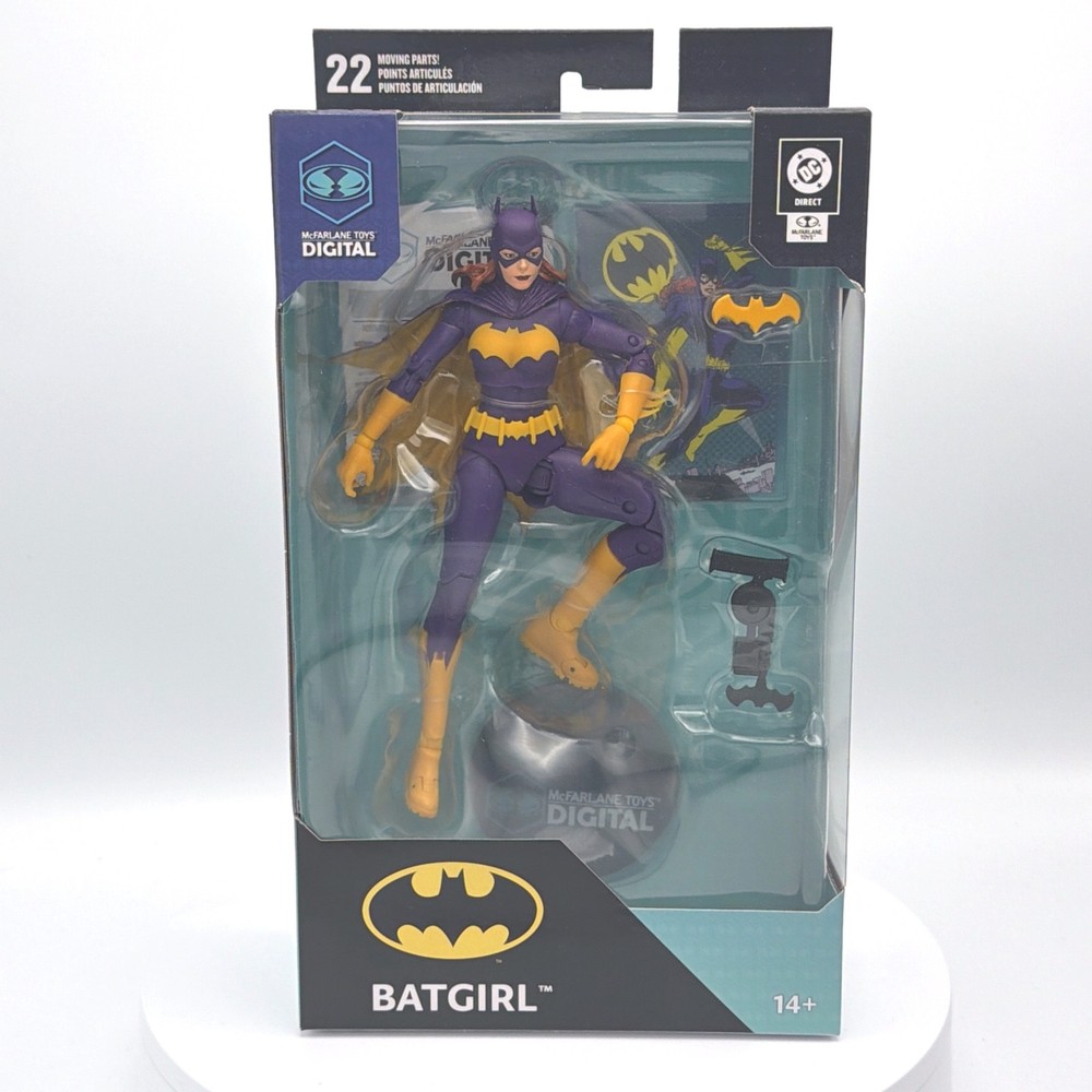 McFarlane Toys Batgirl Action Figure New DC Direct Digital Purple Yellow 7 Inch