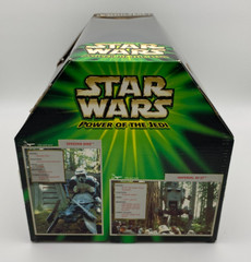 Star Wars Power of The Jedi Imperial AT-ST & Speeder Bike Hasbro 2001 Sealed