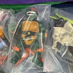 Vtg Teenage Mutant Ninja Turtles Figures TMNT Lot X8 80s 90s Almost Complete