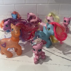 Lot Of 8 My Little Pony Various Pony – MATTED HAIR Baby