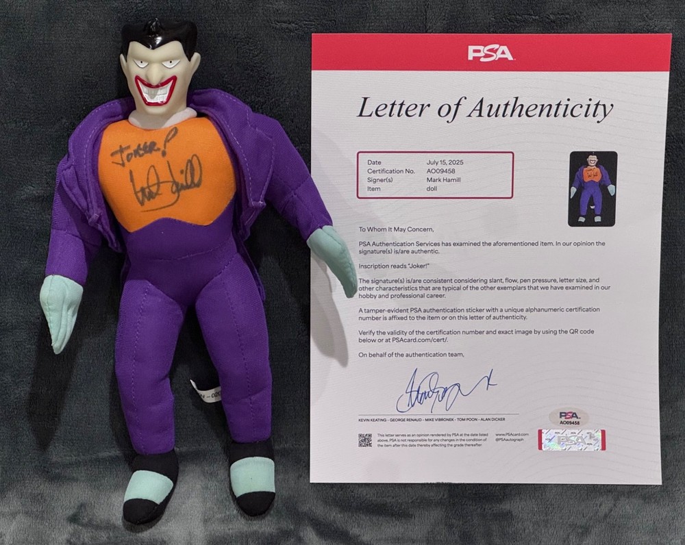 Mark Hamill “The Joker Batman” Autographed Action Figure Signed Toy Auto PSA BAS
