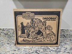 Dagobah Action Playset 1981 STAR WARS COMPLETE Minus Foam w CYLINDER Warning