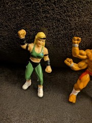 Goro and Sonya Blade Mortal Kombat 1992 Vintage Midway Action Figure 90s Rare 2”