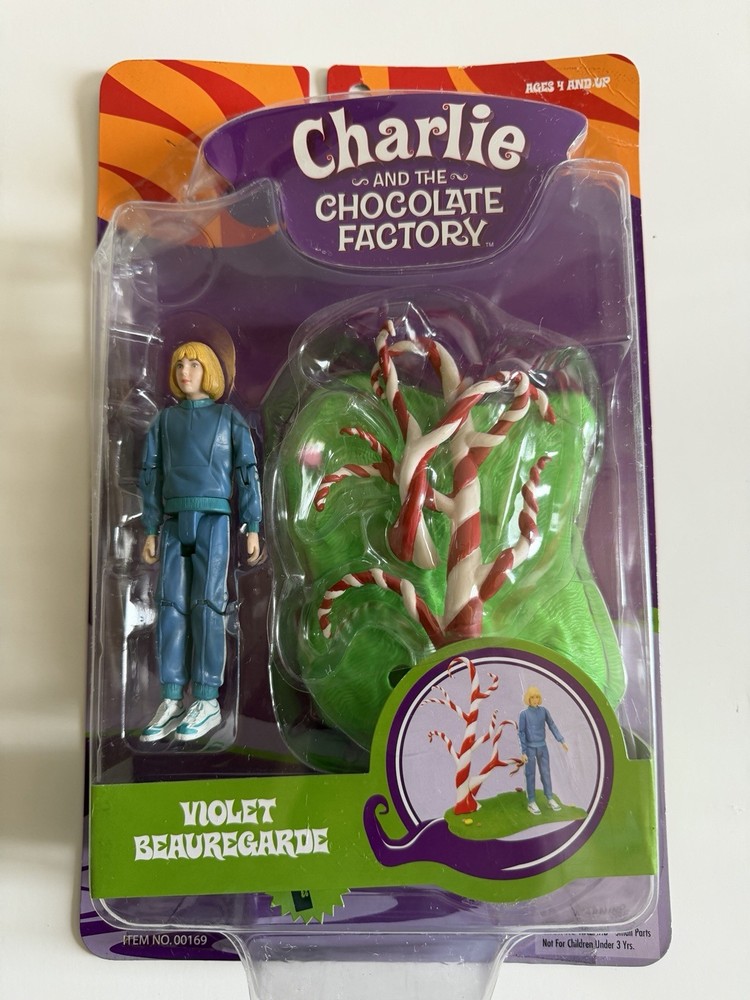 2005 Funrise Charlie And The Chocolate Factory Violet Beauregarde Figure RARE