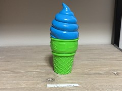 Creature Bazaar Science Patrols Sofubi Famous Cone Green Blue Edition Art Toy