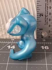 Lot of 3 Rainbow Friends Blue Cyan Metallic Orange Figures 2.5″ Cake Toppers
