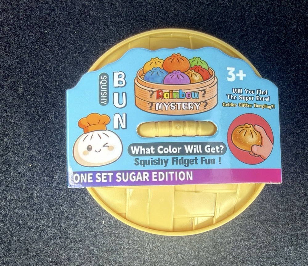 Squishy Bun Bun Rainbow Mystery One Set Sugar Edition Blind Pack Age 3+