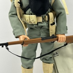 GI Joe 1997 D-Day Salute Big Red One 12″ Figure Complete 1996 Hasbro Stamp. B-86