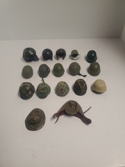 1/6 Scale Military Helmet Cap Hat Cover Plastic Fabric Large Lot of 17