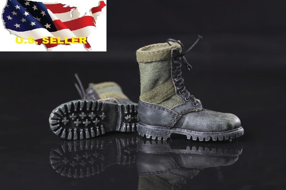 1/6 Green Combat tactic boots soldier shoes for 12″ figure hot toys phicen ❶USA❶