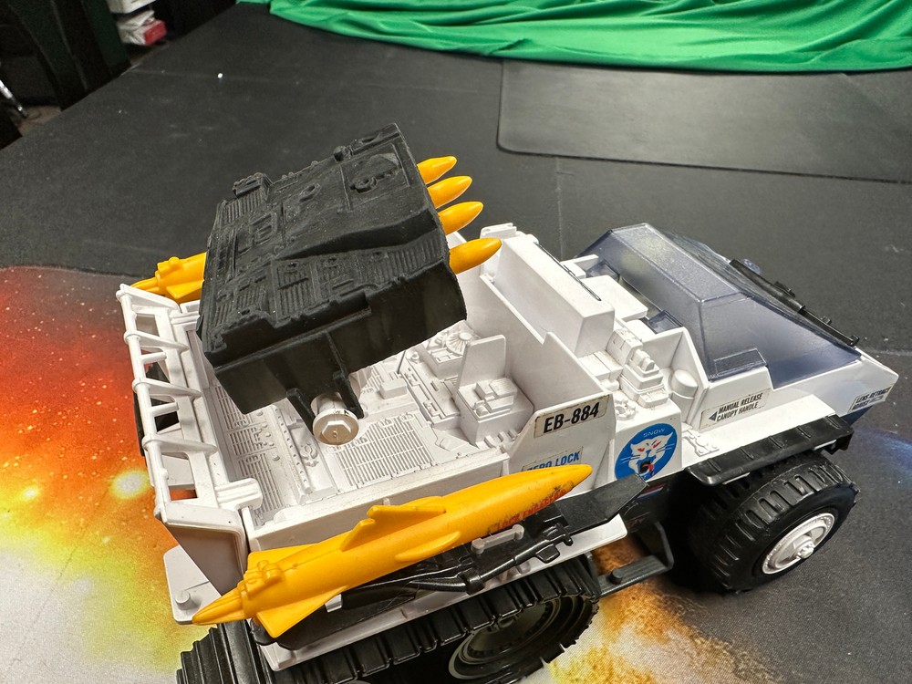 G.I. Joe ARAH Snow Cat Missile Turret Black- Replacement Part Resin 3D Printed