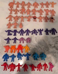 Vintage Lot of 56 Flesh Color Muscle Men M.U.S.C.L.E. Figures Mattel 1 Transform