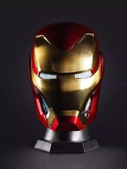 New Friday Autoking Iron Man Mk50 Helmet 1/1 Wearable Helmet Cosplay LED Gift